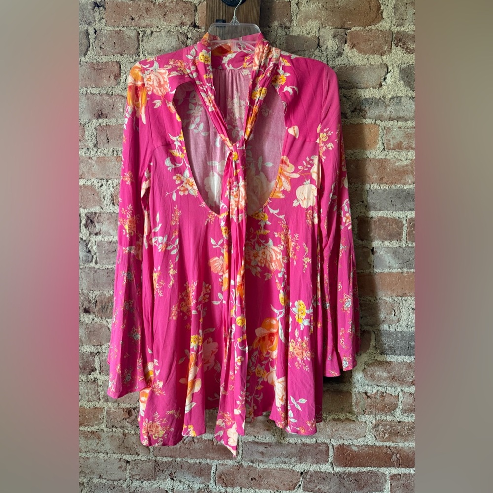 Free People - Tate Tunic in Lollipop Combo - Size Small - Picture 3 of 11